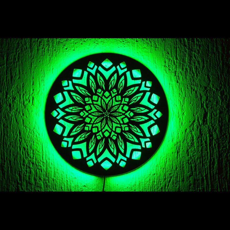 Sacred Geometry LED Lampshade «Sacred Mandala»