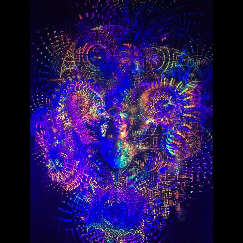Psychedelic UV Wall Hanging «Volality»