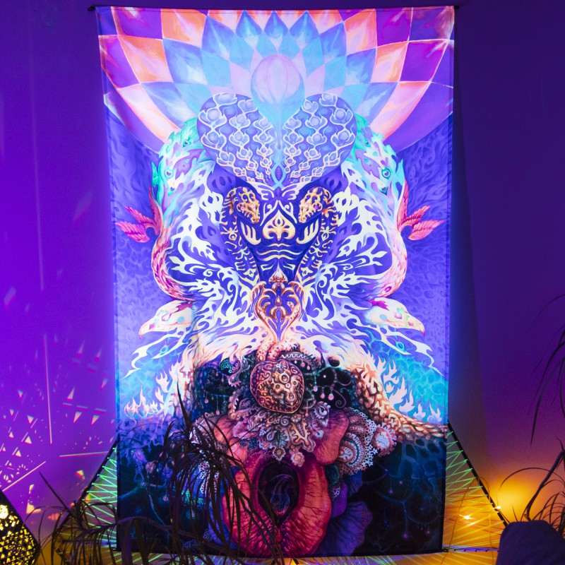 Meditation hippie UV-tapestry “Moves in All Things»