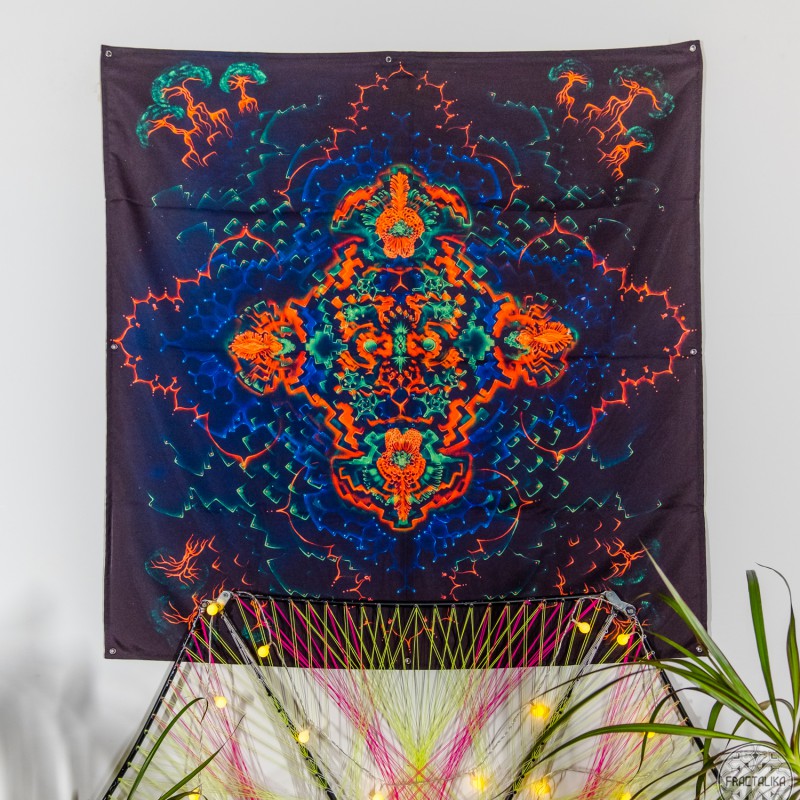 Yoga Room Deco Tapestry  «Floating Mandala»