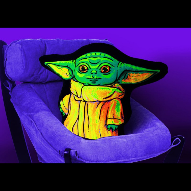 Decorative Trippy Toy Cushion "Baby Yoda"