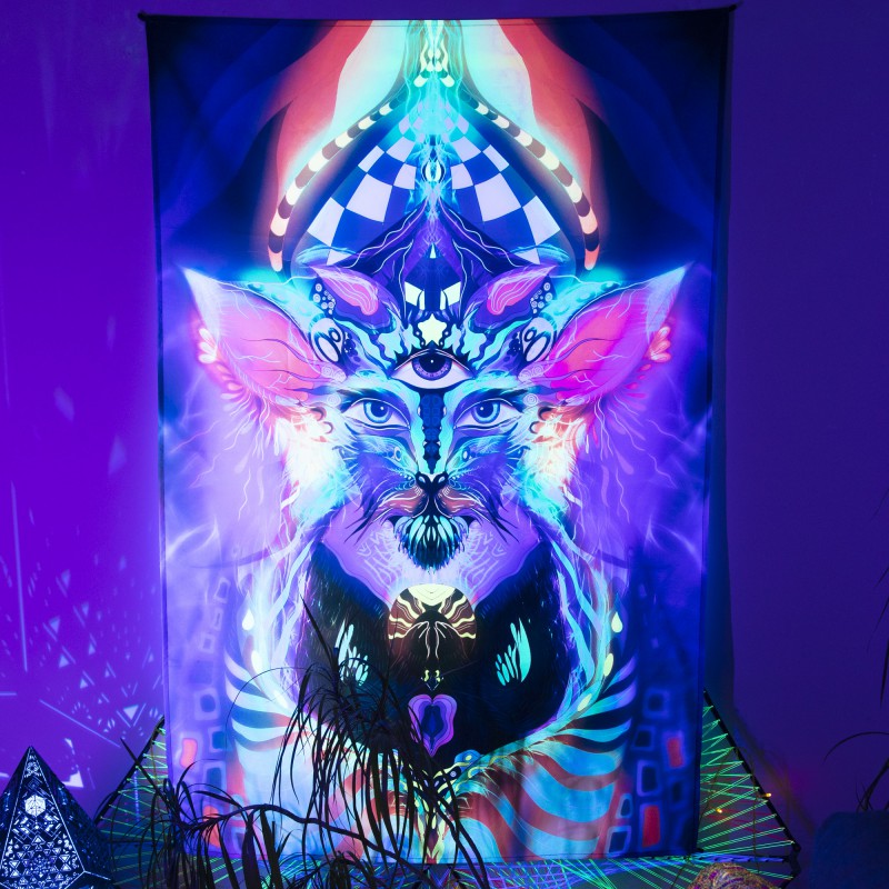 Trippy Psychedelic Visionary UV Home Deco «Seer»