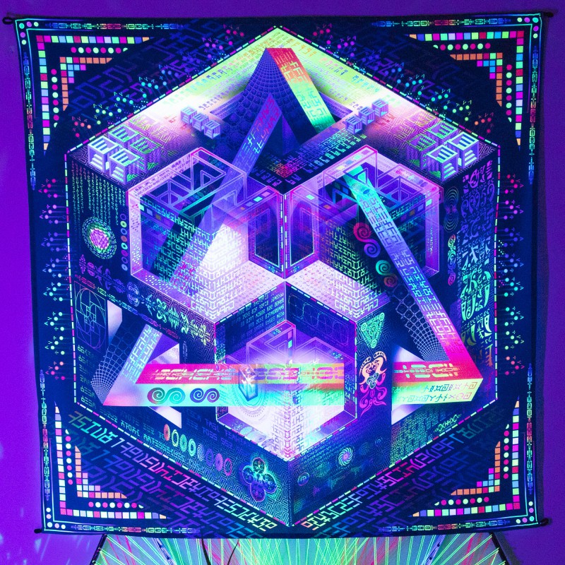 Psychedelic UV Visionary Art «Translinguistic Equation»