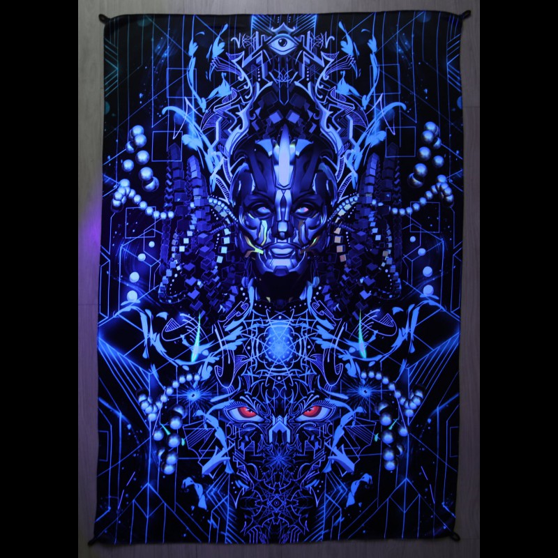 Spiritual Wall UV-active Hangings "Fragments of awakening"