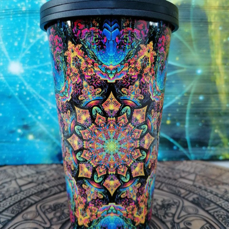 Psychedelic Cup For Space Drinks “Quantium Particle”