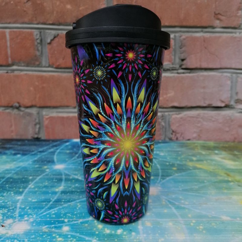 Psychedelic Mug “Flower of Space Energy”