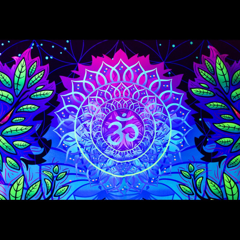 Trippy psychedelic backdrop «Hanuman»