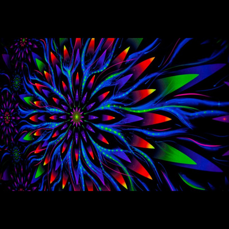 Mandala Yoga Tapestry «Flower of Space Energy»