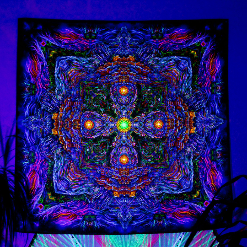 Mandala Meditation Tapestry «Key of Shambala»