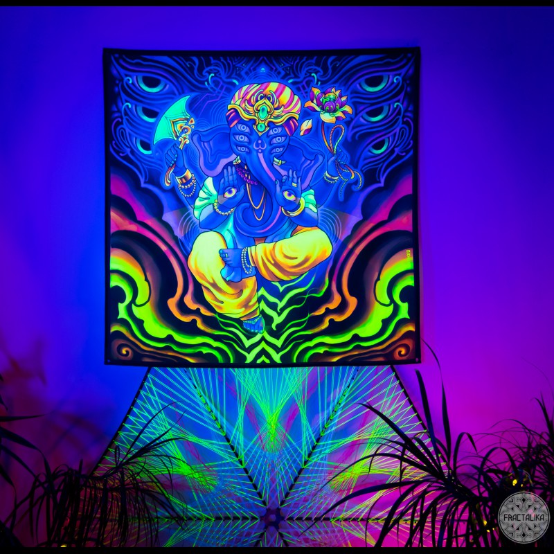 Esoteric UV Painting «Magnificent Ganesh»