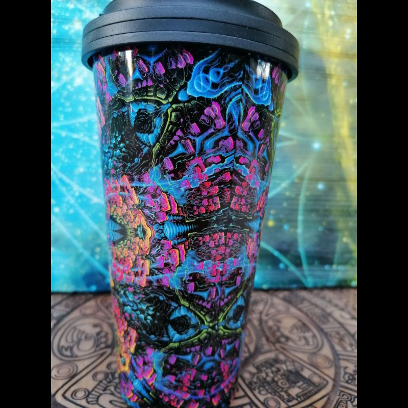 Psychedelic Cup For Space Drinks “Quantium Particle”