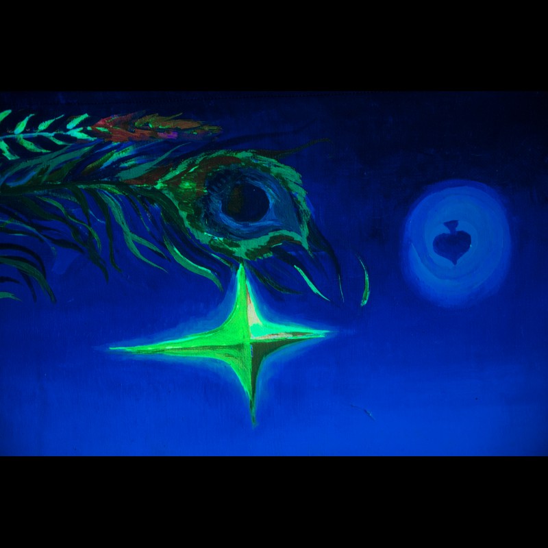 Psychedelic psychedelic banner «Sirius. A second before waking up»