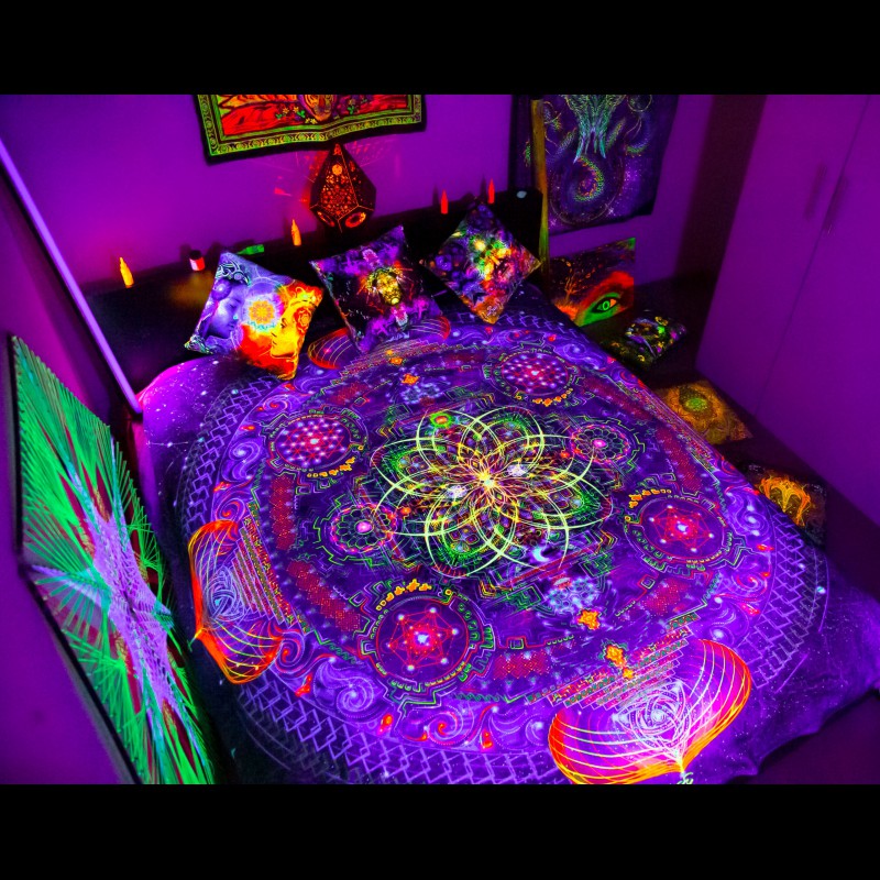 Trippy Psychedelic Blanket "Divine Portal"